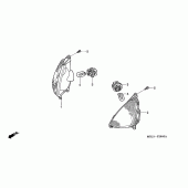 Схема вузла: Поворотники для Honda NT650 Deauville