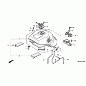 Схема вузла: Паливний бак (CBR900RRY, 1 / RE1) для Honda CBR900RR CBR929RR Fireblade