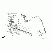 Схема вузла: Головний циліндр зчеплення для Honda CB1000 CB1000F