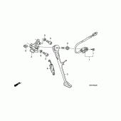 Схема вузла: Підставка для Honda CB1000 CB1000R