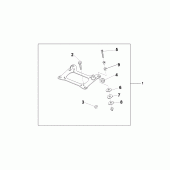Схема вузла: Carrier bracket для Honda CBF500