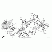 Схема вузла: Вихлопна система для Honda CB1000 CB1000R