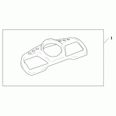 Схема узла: Meter panel для Honda CBR1100XX Blackbird