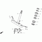 Схема вузла: Vt1100c2steering stem для Honda VT1100 Shadow ACE