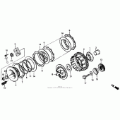 Схема вузла: Зчеплення для Honda NT650 Hawk GT