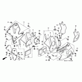 Схема узла: Нижний обтекатель для Honda CBR1100XX Blackbird