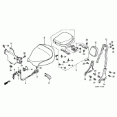 Схема вузла: Сидіння для Honda GL1500 F6C