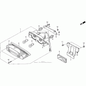 Схема узла: Vt1100c taillight для Honda VT1100 Shadow