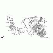 Схема вузла: Передня головка циліндра для Honda XL650 Transalp