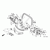 Схема вузла: Вітрове скло (GL1500A) для Honda GL1500 Gold Wing Aspencade