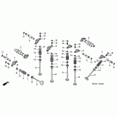 Схема вузла: Шток & Клапан для Honda VTX1300