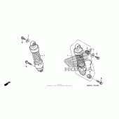 Схема вузла: Задній амортизатор для Honda CMX250 Rebel