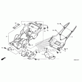 Схема узла: Заднее крыло (2) для Honda CBR1000 CBR1000RR (ABS) Fireblade