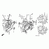 Схема вузла: Картер двигуна для Honda VT600 Shadow VLX