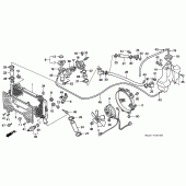 Схема вузла: Радіатор для Honda CBR1000 CBR1000F