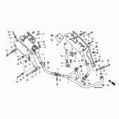 Схема вузла: Вихлопна система для Honda XL1000V Varadero