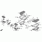 Схема узла: Подножки для Honda GL1800 Gold Wing