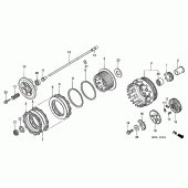 Схема вузла: Зчеплення для Honda XL1000V Varadero