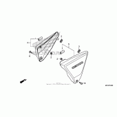 Схема узла: Боковой обтекатель для Honda CB1100