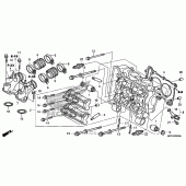 Схема вузла: Головка циліндра для Honda FSC600 Silver Wing