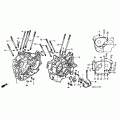 Схема вузла: Картер двигуна для Honda VT1100 Shadow ACE