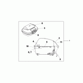 Схема вузла: 45l topbox barley yellow metallic для Honda XL125 Varadero