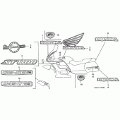 Схема узла: Label read the manual для Honda ST1100 Pan-European