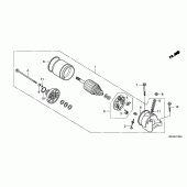 Схема узла: Стартер электрический для Honda XR125