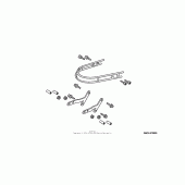 Схема вузла: Front fender rail (chrome) для Honda GL1800 Gold Wing