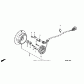 Схема вузла: Генератор для Honda CRF450 CRF450R