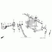 Схема вузла: Підставка для Honda VFR800 Interceptor