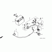 Схема вузла: Акумулятор для Honda VFR800 VFR