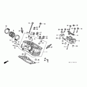 Схема вузла: Rear головка циліндра для Honda XRV750 Africa Twin