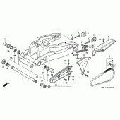 Схема узла: Задний рычаг (Маятник) для Honda CBR1000 CBR1000RR Fireblade