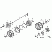 Схема узла: Сцепление для Honda XL1000V Varadero