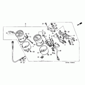 Схема вузла: Спідометр для Honda CB750 Nighthawk