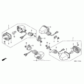 Схема вузла: Поворотники для Honda CB600F 599