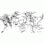 Схема вузла: Радіатор для Honda VT1100 Shadow Spirit
