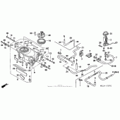Схема вузла: Паливний бак + паливний насос (2) для Honda CBR1000 CBR1000RR Fireblade