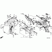 Схема узла: Заднее крыло для Honda GL1800 Gold Wing F6B Bagger