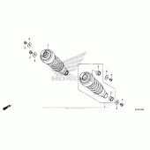 Схема вузла: Задній амортизатор для Honda CMX300 Rebel