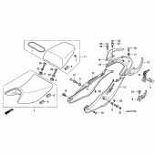 Схема вузла: Сидіння & Бічний обтічник для Honda CBF600