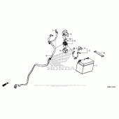 Схема вузла: Акумулятор для Honda VFR800 Interceptor