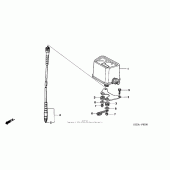 Схема вузла: Панель приладів для Honda XR250