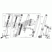 Схема вузла: Вилка передньої осі для Honda CRF250 CRF250R