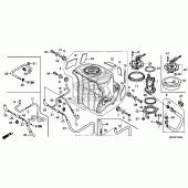 Схема вузла: Паливний бак + паливний насос для Honda CBR1000 CBR1000RR Fireblade