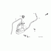 Схема вузла: Резервний бак (ST1100) для Honda ST1100 Pan-European