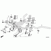 Схема вузла: Кермо (vt750c / ca / ​​cs) для Honda VT750 Shadow Aero