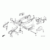 Схема вузла: Маятник / chain case для Honda XR600