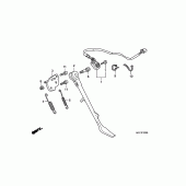 Схема узла: Боковая подножка для Honda VT750 Shadow Spirit